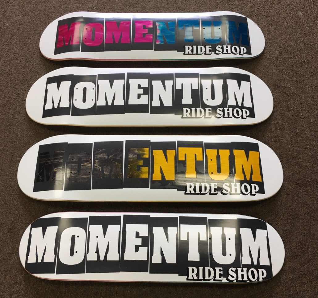 Momentum Ride Shop skateboard decks